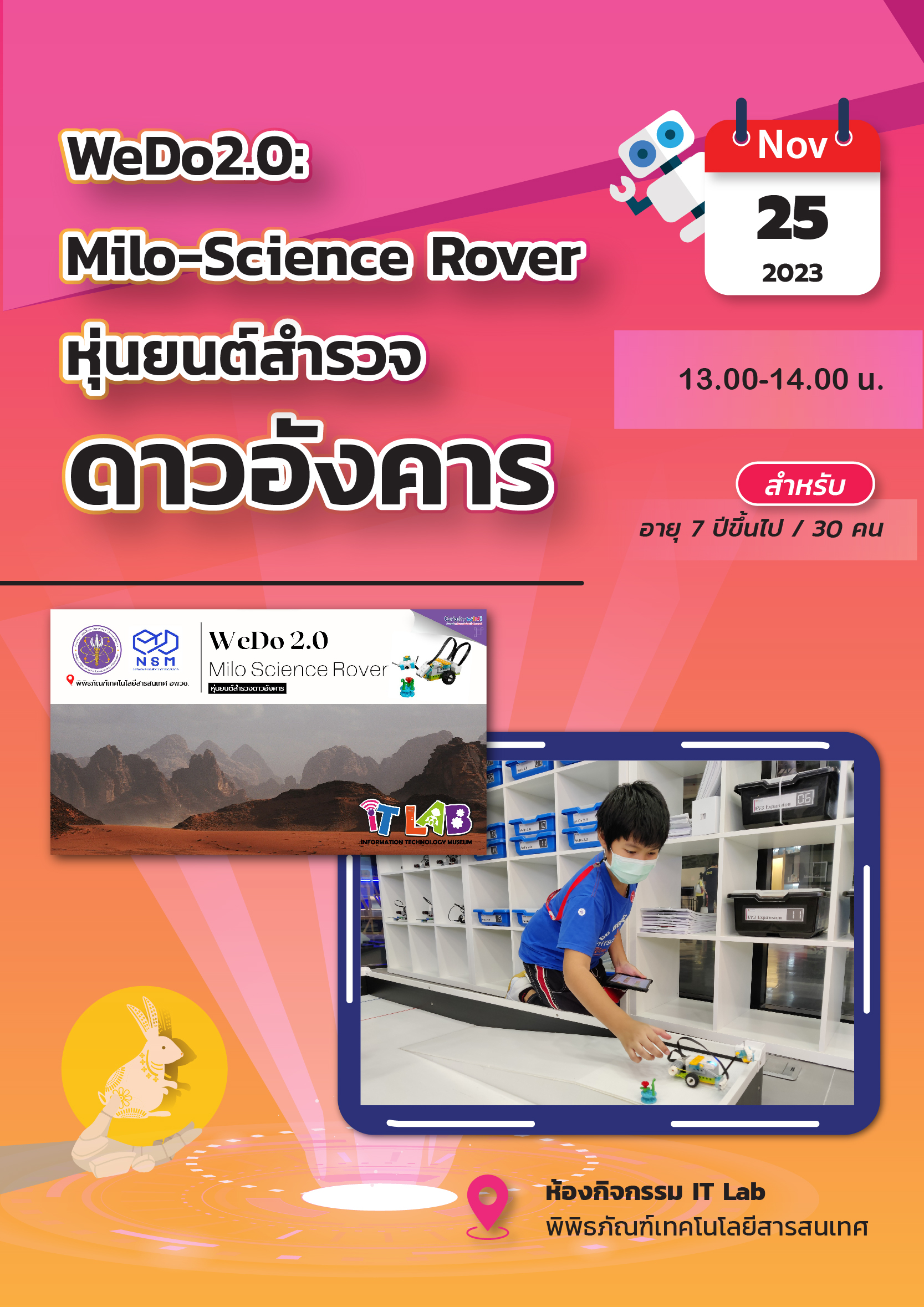 WeDo2.0: Milo-Science Rover หุ่นยนต์สำรวจดาวอังคาร – Happy Event